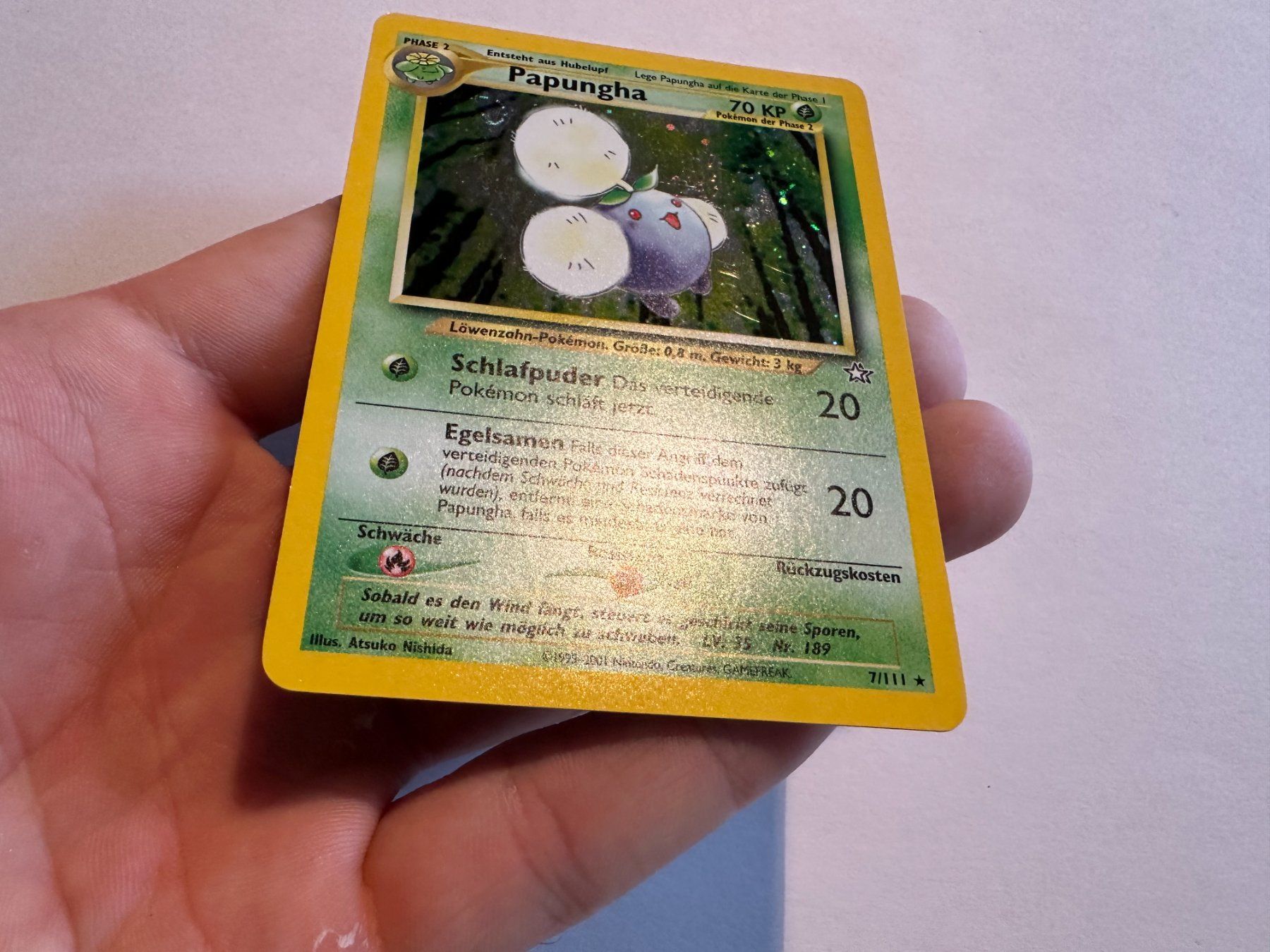 Pokémon Carte collezionabili: Papungha holo Neo Genesis DE – Usato da Hagendorn venduto da Pokecollectorch 1