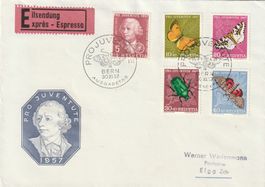 FDC Pro Juventute 1957
