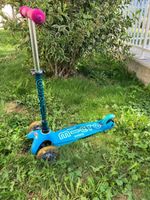 Kinderroller Mini Micro blau pink gebrauchter Zustand