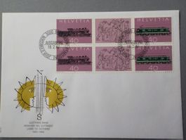 1982, FDC, 100 J. Gotthardbahn
