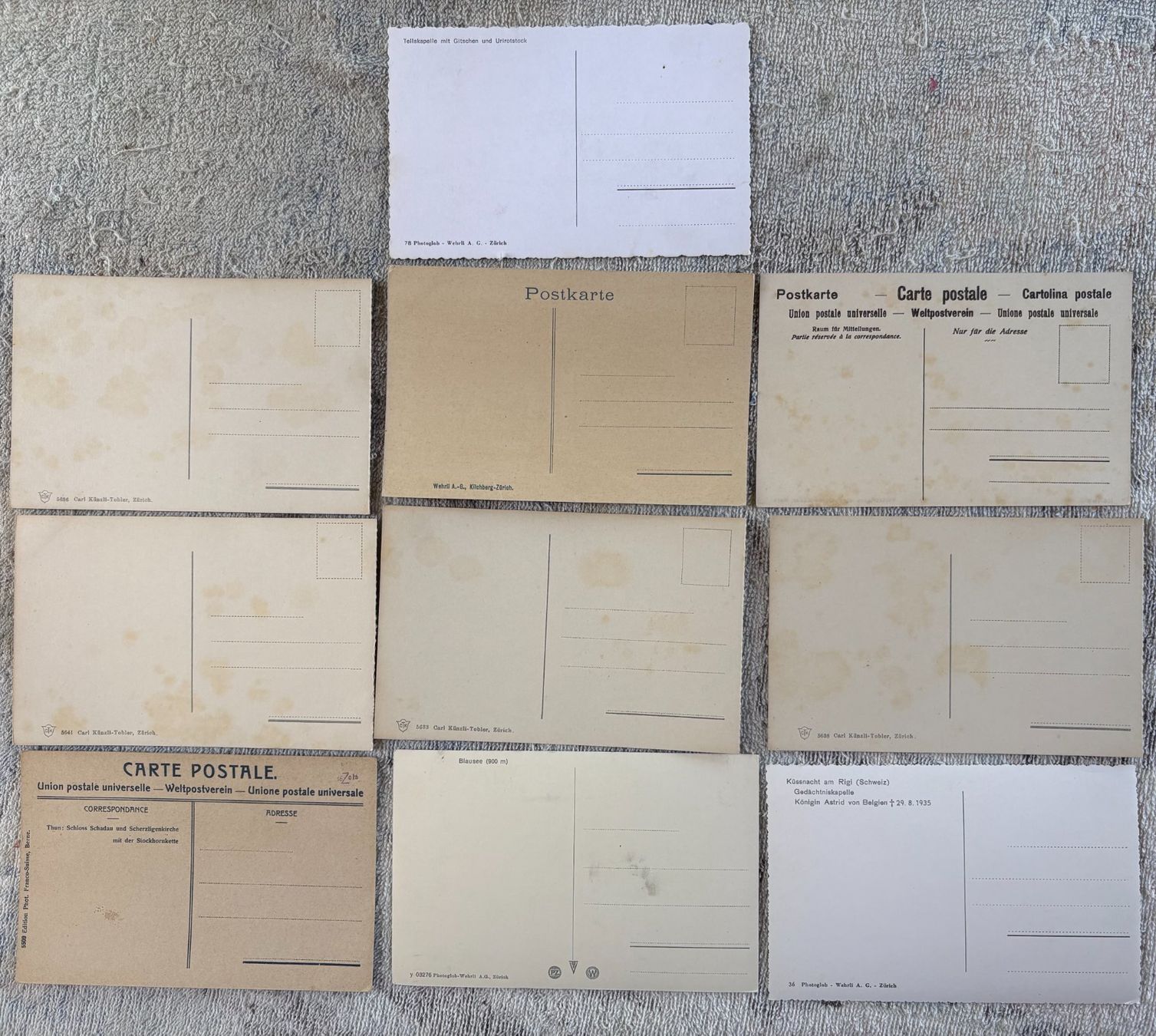 Cartoline postali: KONVOLUT VINTAGE POSTKARTEN SCHWEIZ – Usato da Ostermundigen venduto da Heavenmaus75 1