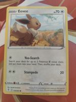 Pokemon Karte Eevee mit Rayquaza