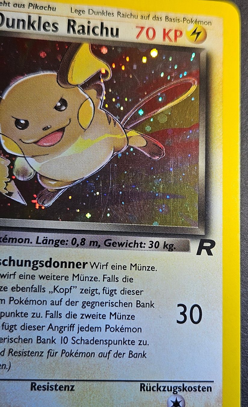 Pokémon Carte collezionabili: Pokemon Dunkles Raichu 83/82 - Team Rocket (DE) – Usato da Oberkulm venduto da BTB 1