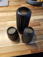 3er Set Deko Vasen, Blumenvase, Keramik