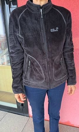 Jack Wolfskin highloft Fleese Jacke schwarz