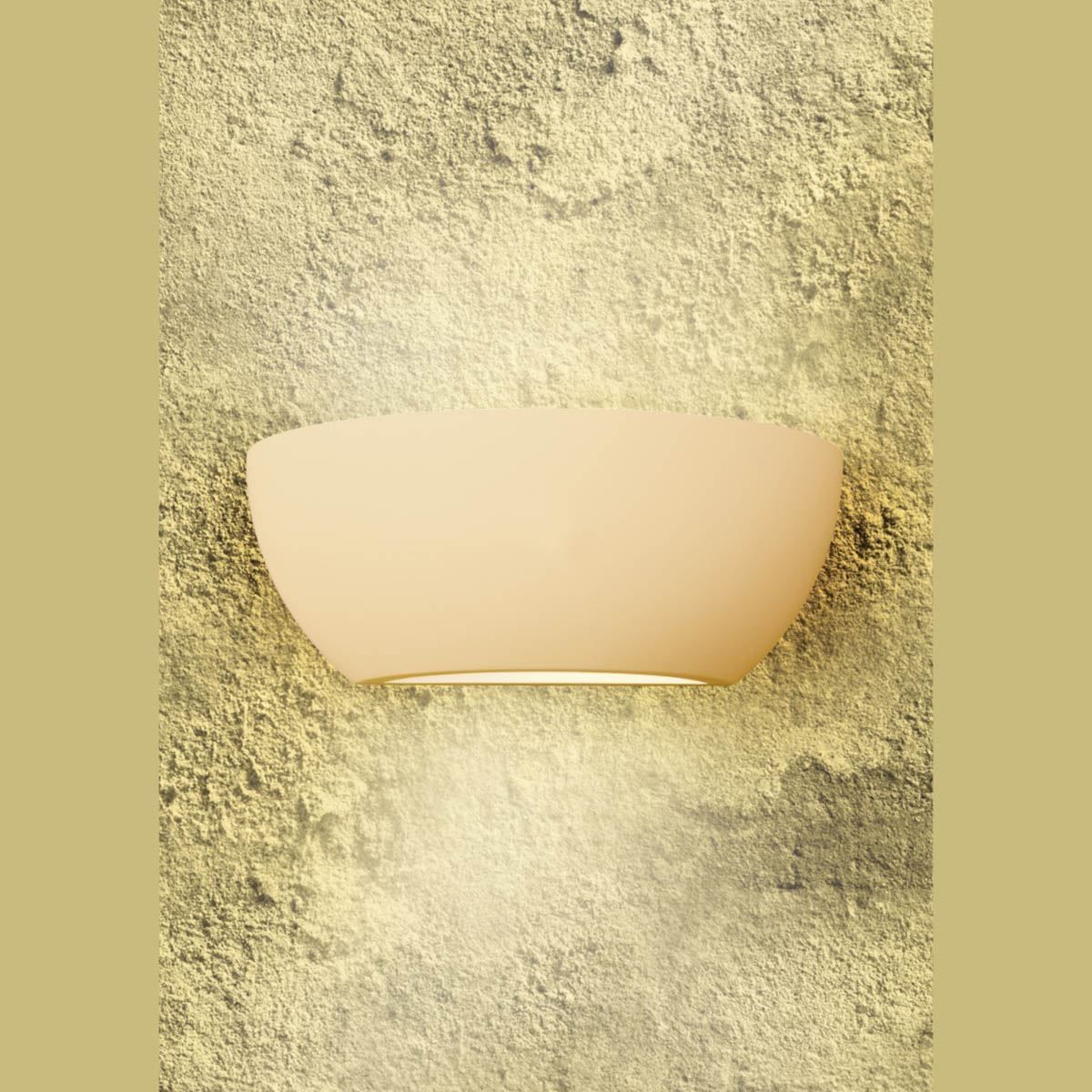 Lampade: Wandleuchte, Weiss, 25 cm x 9 cm, Gips – Nuovo (secondo la descrizione) da Kreuzlingen venduto da Smart-Light 2