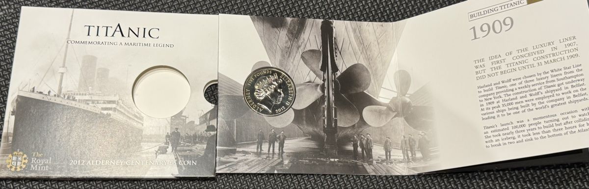 Toutes les monnaies: 2012 Coin Alderney Centenary Edition Titanic  – Neuf avec emballage d'origine à Bellikon par tomsawyer_75 3