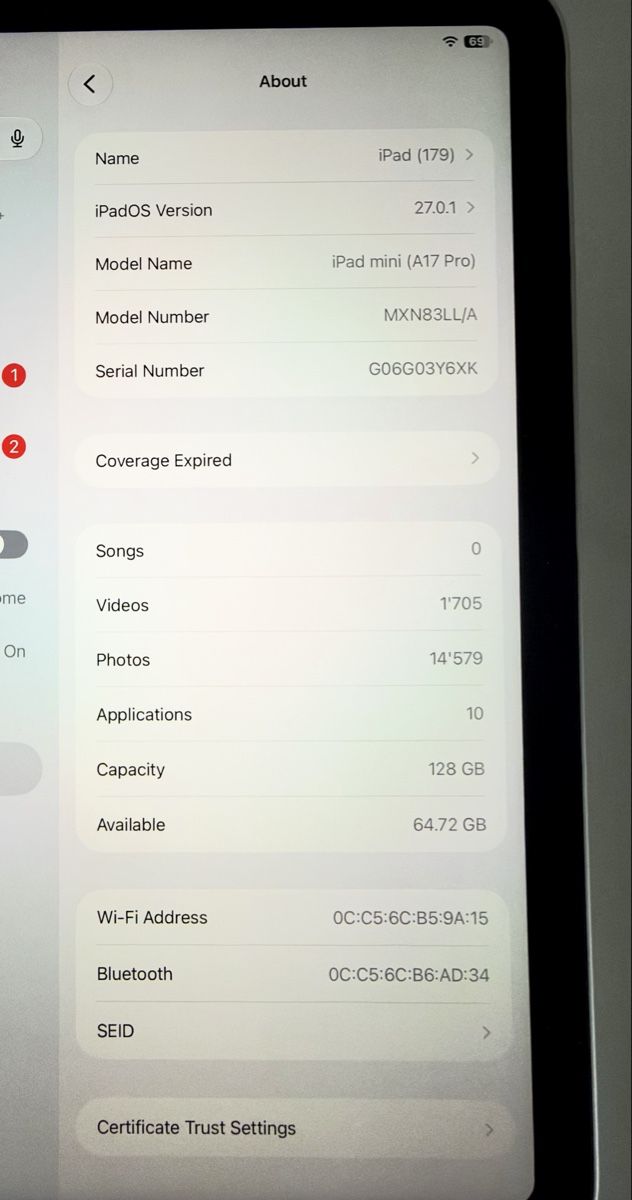 Apple Tablet PC: iPad Mini A17 Pro latest generation – Nuovo (secondo la descrizione) da Cologny venduto da sab_xh7v 3