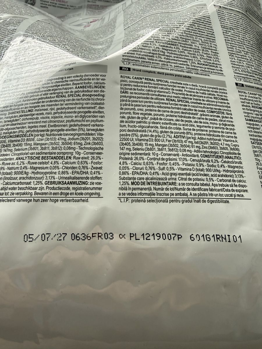 Royal Canin Mangimi: Royal Canin Renal Special Katzenfutter – Usato da Bettwiesen venduto da Chair 1