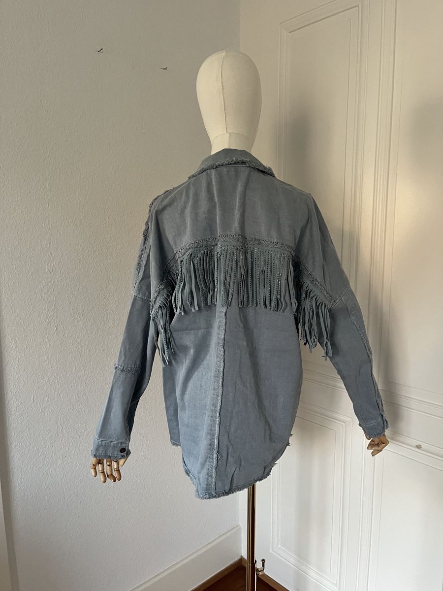 Zara Giacche: Zara denim style jacket with fringes, size S, never worn – Nuovo (secondo la descrizione) da Mies venduto da nic_yk5d 6