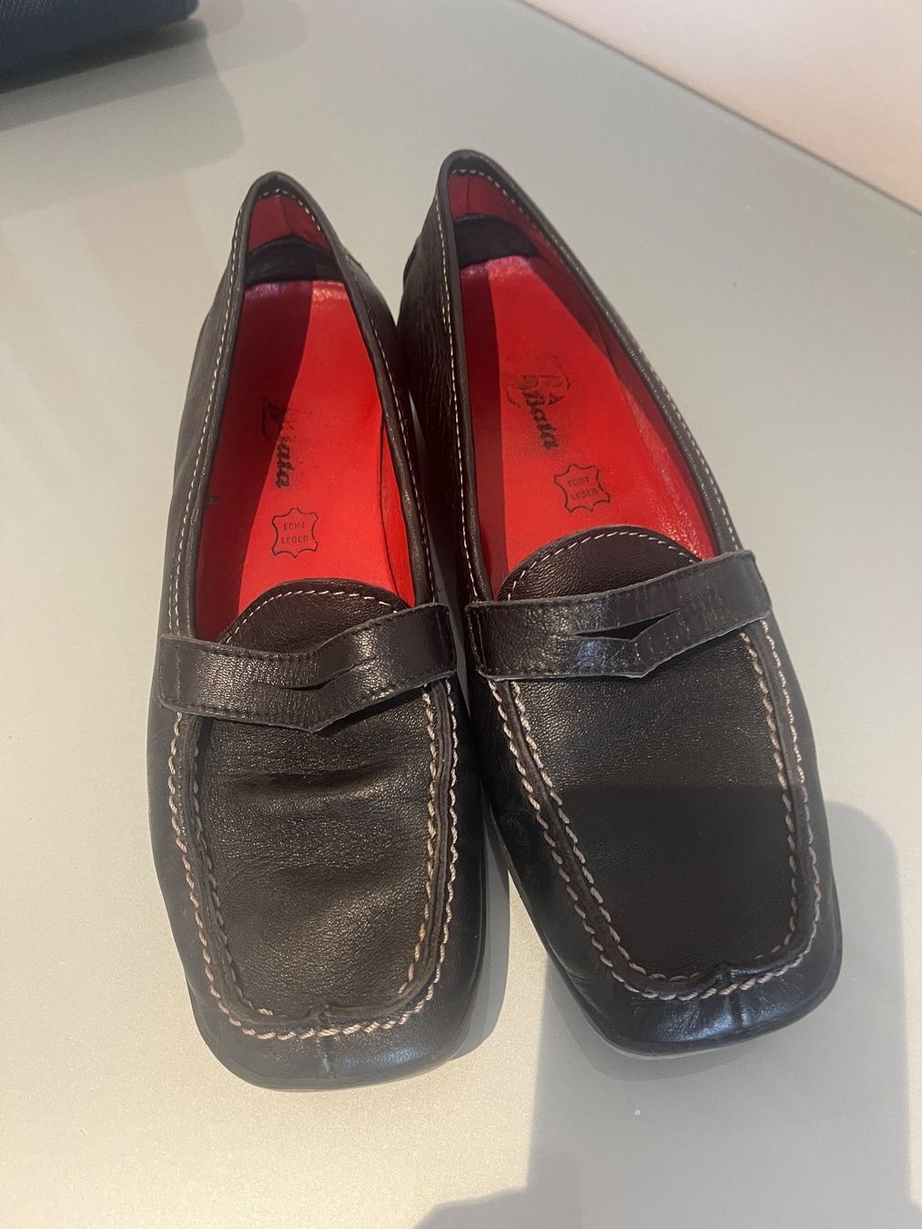 Scarpe da donna: BATA Damen Leder Mokassins, Gr. 36 – Usato da Davos Wiesen venduto da Roseli21