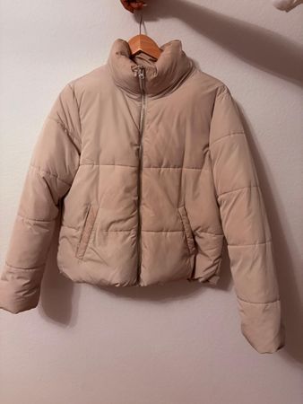Weisse Pufferjacke I Gr L