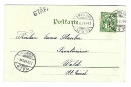 Stabstempel Stäfa 1901 yc