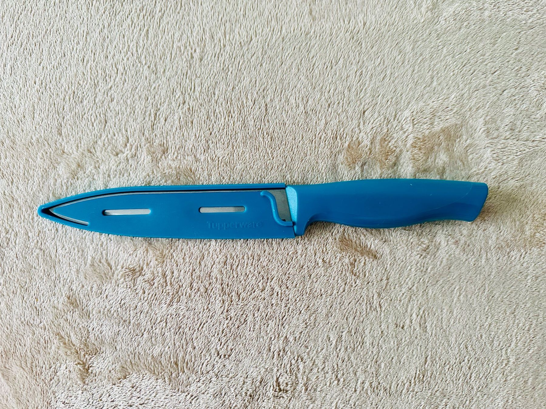 Tupperware Coltelli da cucina: Tupperware Küchenmesser/Gemüsemesser, blau – Nuovo (secondo la descrizione) da Wallbach venduto da paxnic