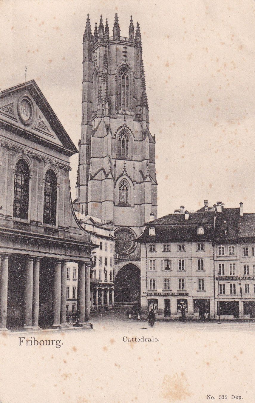 Ansichtskarten: Fribourg Cattedrale – Gebraucht aus Cormoret von Pascalll2001