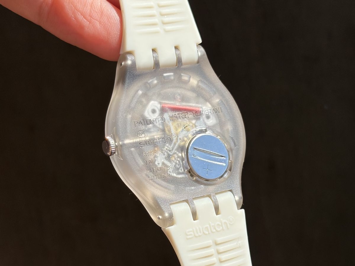 Swatch Orologi: Swatch Uhr New Gent, beige gelb – Usato da Möhlin venduto da seerose6 3
