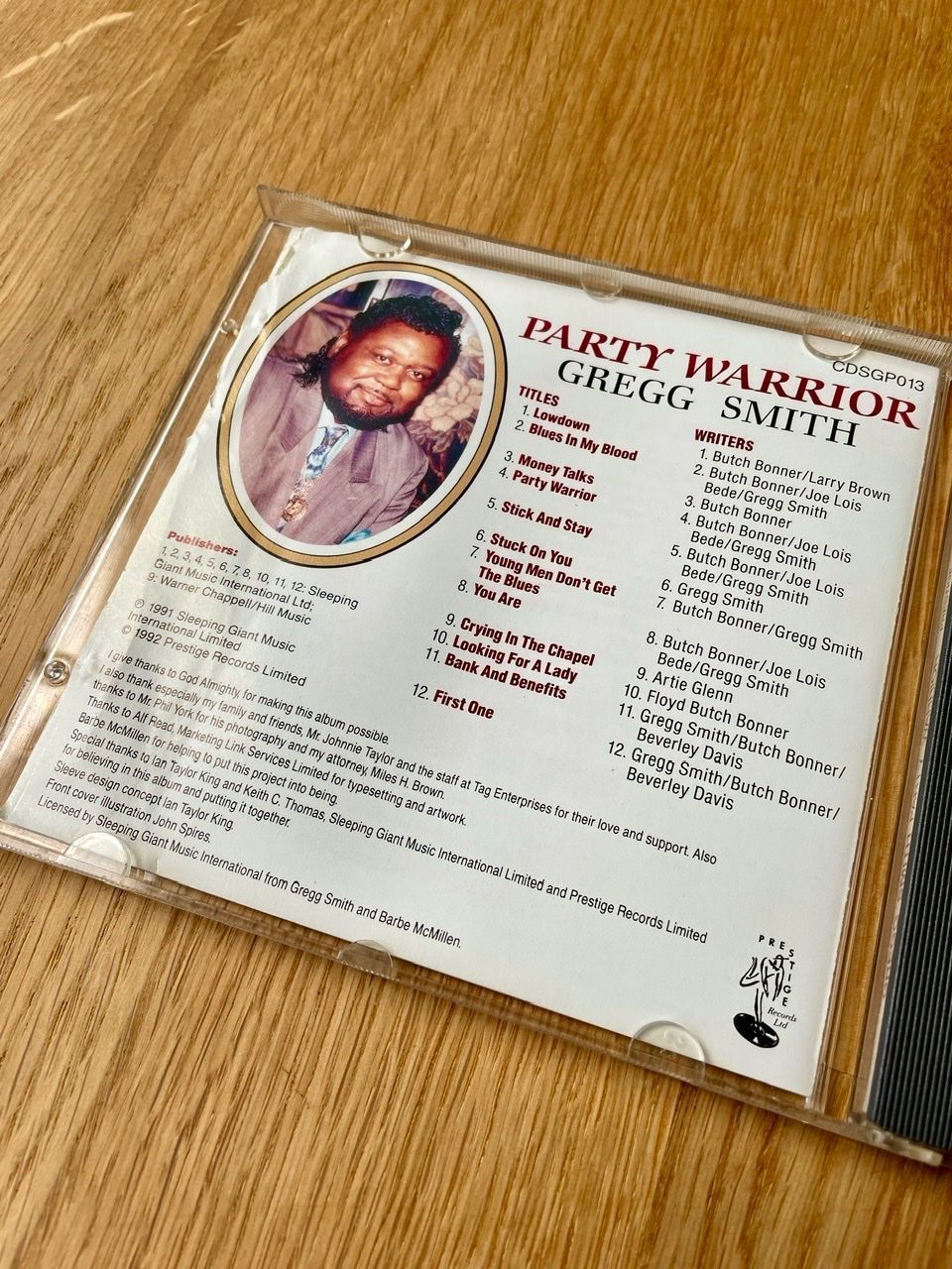 CD: Gregg Smith Party Warrior CD – Usato da Basel venduto da ece2108 2