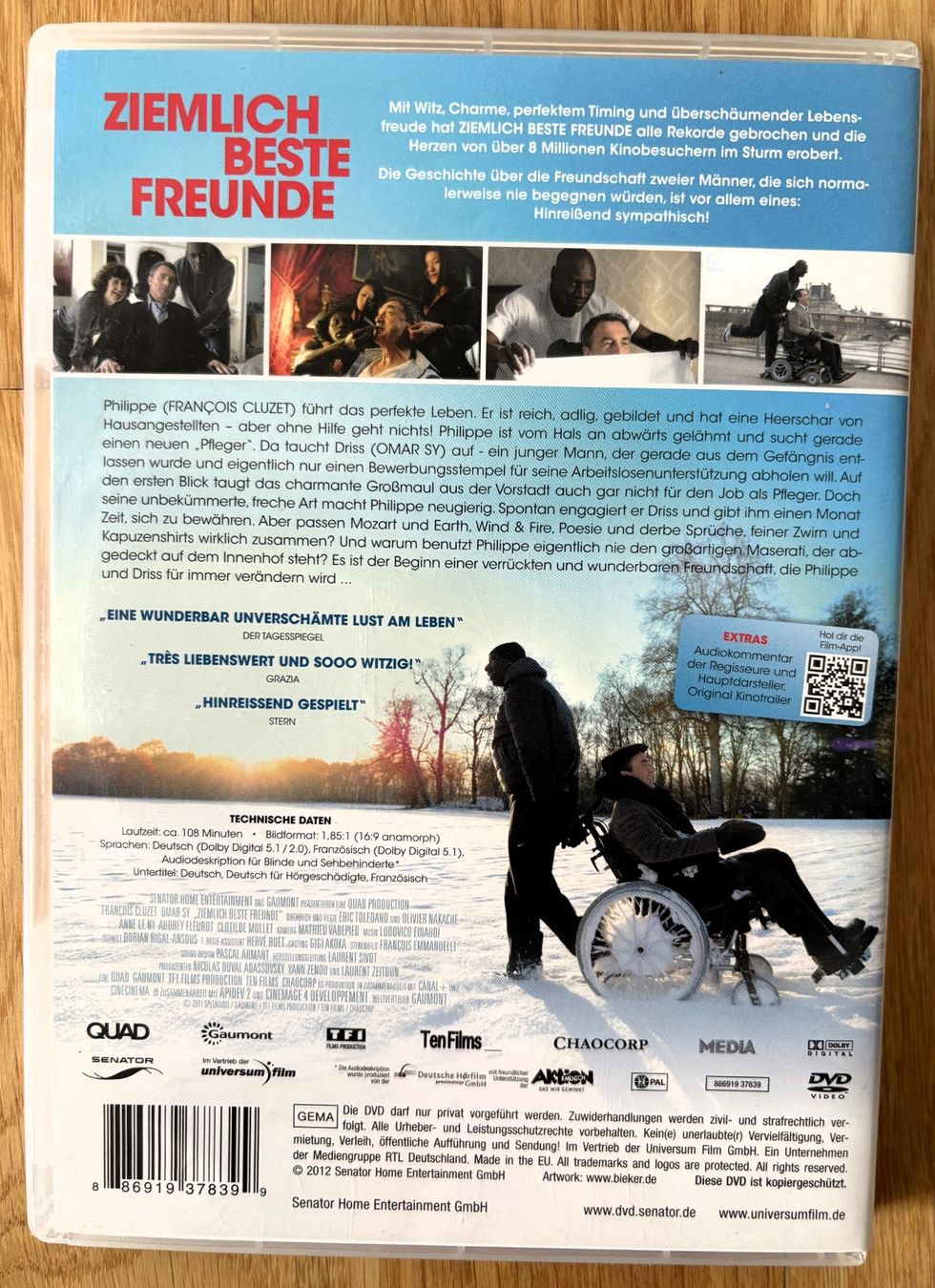 Alle DVDs: Ziemlich beste Freunde DVD – Gebraucht aus Riehen von martinaaebersold 1
