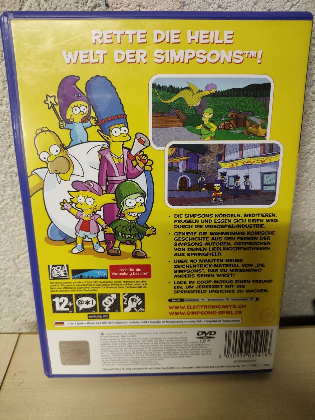 Sony Giochi: Jeu PS2 Les Simpsons - Le Jeu - Playstation 2 DE – Usato da Fribourg venduto da PastGame 1