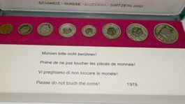 Münzsatz Schweiz 1978, Polierte Platte