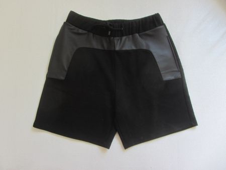 D.GNAK - Designer Stoff Shorts schwarz S
