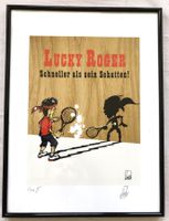 Jan Zablonier - Serigrafie - Roger Federer als Lucky Luke