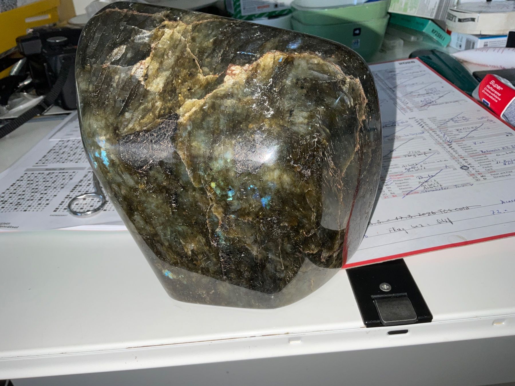Minerali & Pietre curative: Labradorit beste QQualität – Nuovo (secondo la descrizione) da Gibswil venduto da MineralienJRS 2