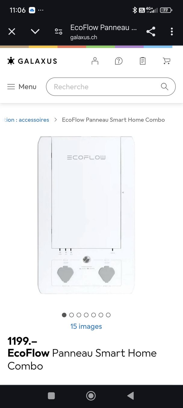 Ecoflow Générateurs de courant: EcoFlow Panneau Smart Home panel Combo - neuf avec relais – Neuf avec emballage d'origine à Gimel par fab_vvx6