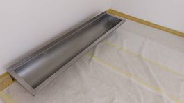 Chromstahl Waschbecken 1800x 400mm