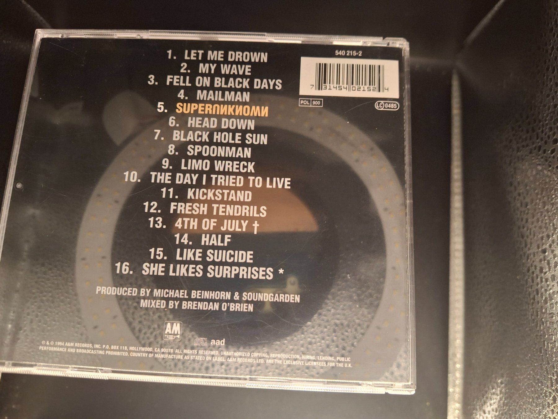 CDs: Soundgarden – Superunknown – Gebraucht aus St.Gallen von jalamusic 1