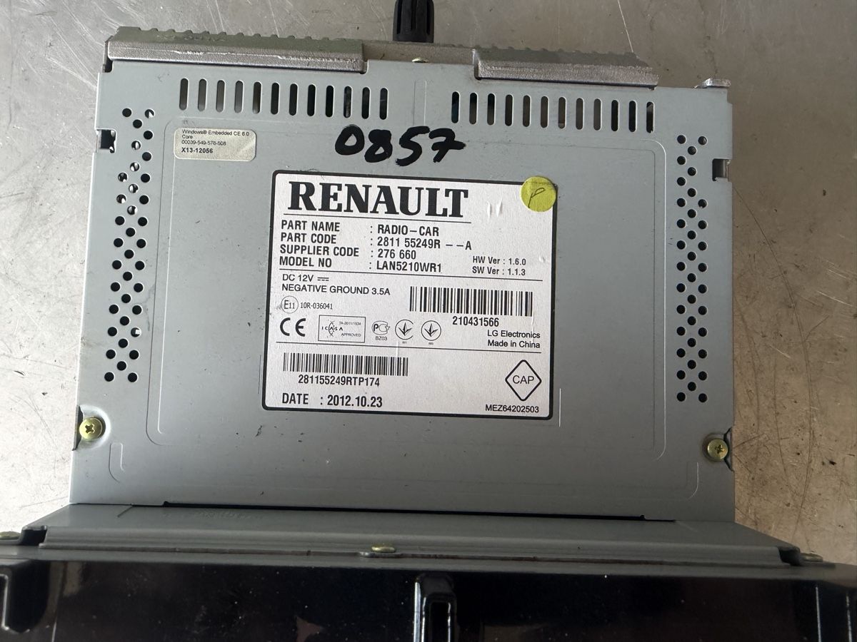 Renault Alle Autoersatzteile: Renault Clio 2012-2019 original Navigation Radio 281155249R – Gebraucht aus Widnau von Gasser_Auto 1