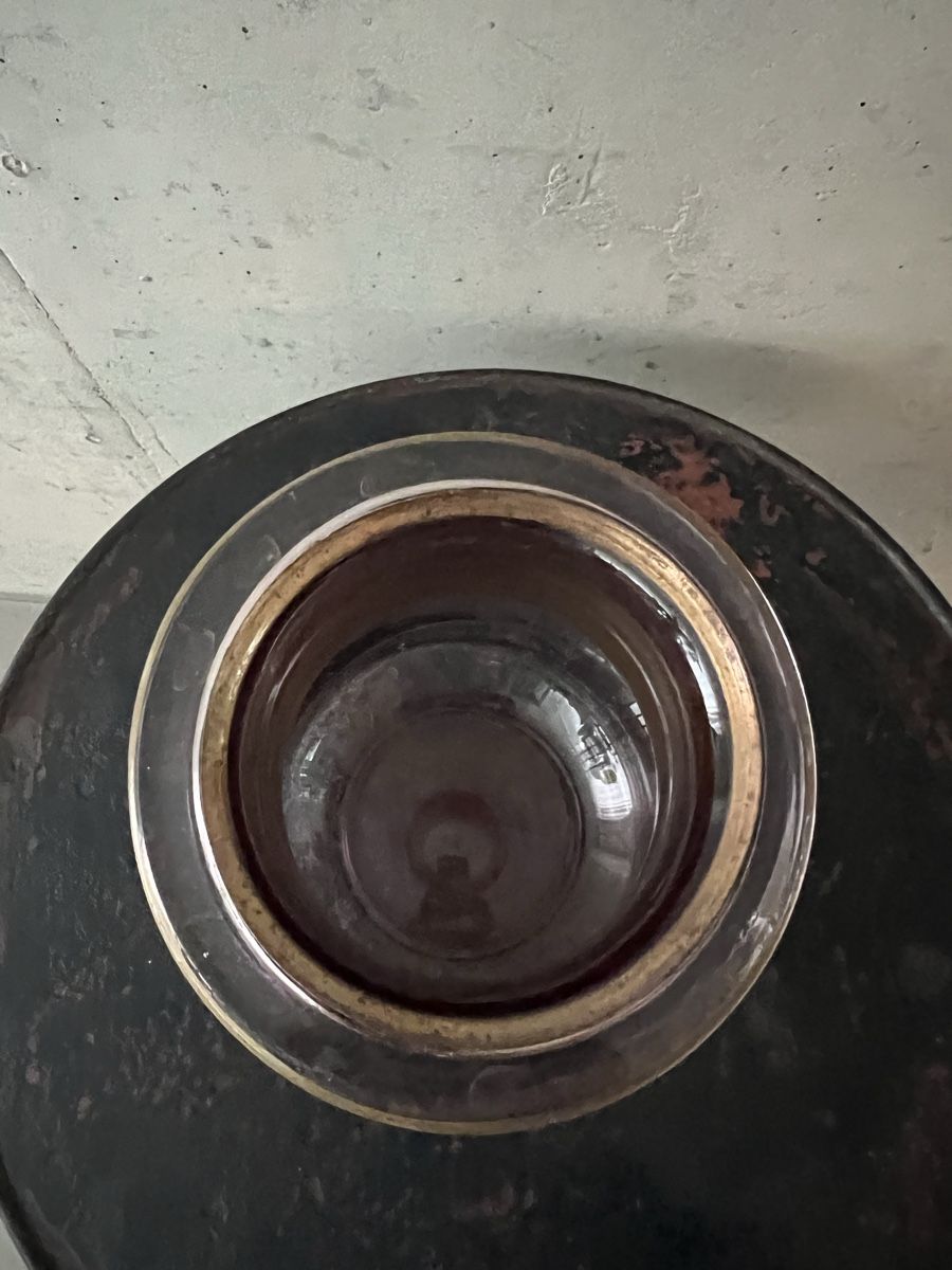 Vasi & Recipienti: Mungeblasene Vase mit Messingring – Usato da Wabern venduto da La-Vitrine 9