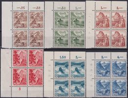 1948, Nr.285-290 (Landsch'Bilder) ** postfrische 4er, 240.-+