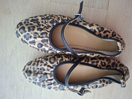 Ballerinas leopard print size 38 Leather. made in Italy