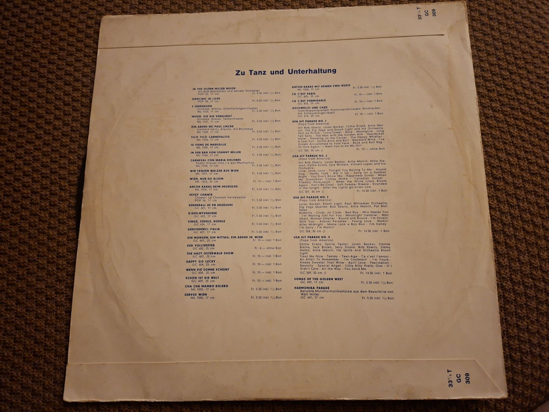 Schallplatten: Rare Rock & Roll LP - USA Hit Parade 4 - Ex Libris – Gebraucht aus Bernex von Wannabehasbeen01 1