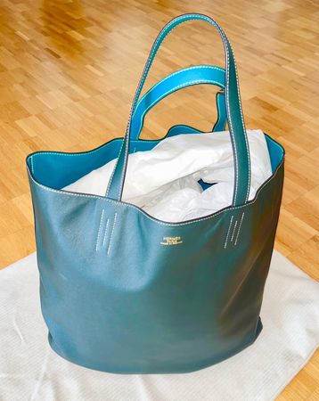 NEU - HERMÈS SAC DOUBLE SENS MAXI VEAU S