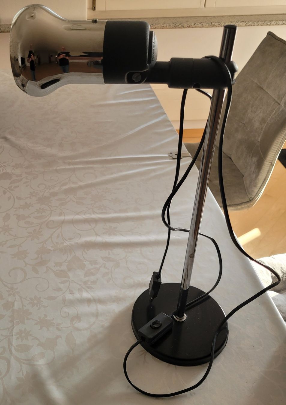 Lampade: Vintage Neweba Tischlampe - Chrom/Schwarz – Usato da Dörflingen venduto da tucson16
