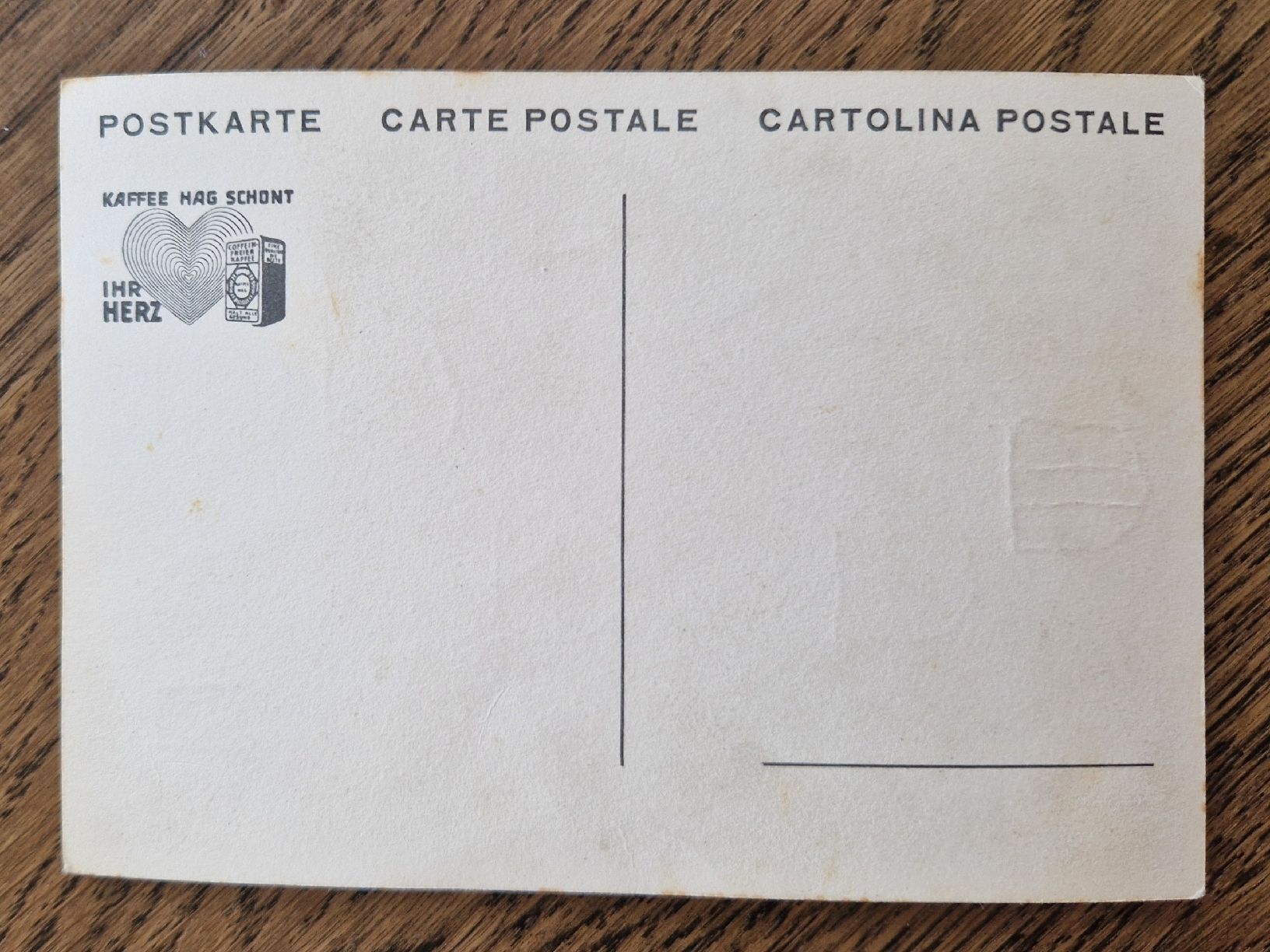 Cartoline postali: Kantonswappen, Werbekarte Kaffee Hag – Usato da Ebikon venduto da Donar50 1