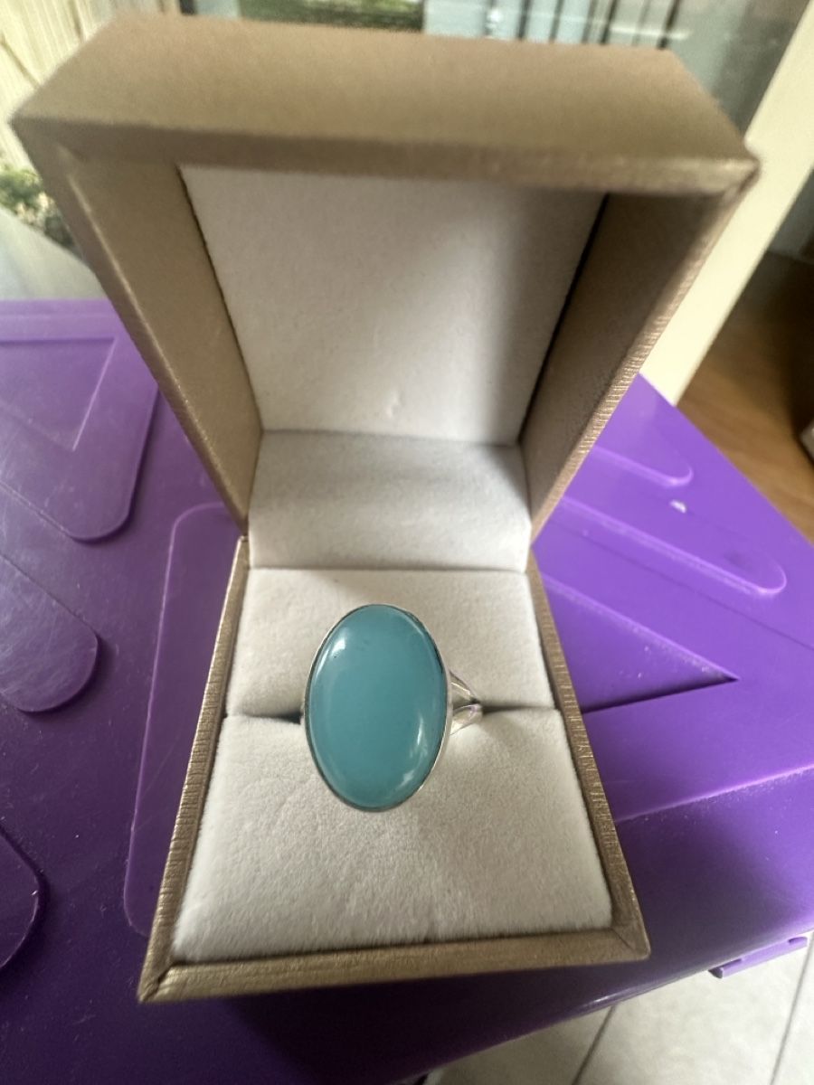 Ringe: Aqua Chalcedon 925 Silber Ring – Neu und originalverpackt aus Kriens von Hortensie6 3