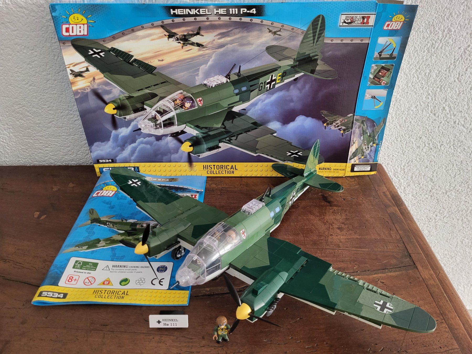 Cobi Kit di costruzioni: Cobi 5534 Heinkel He-111P-4, Bomber – Usato da Däniken SO venduto da Wackeldackel01