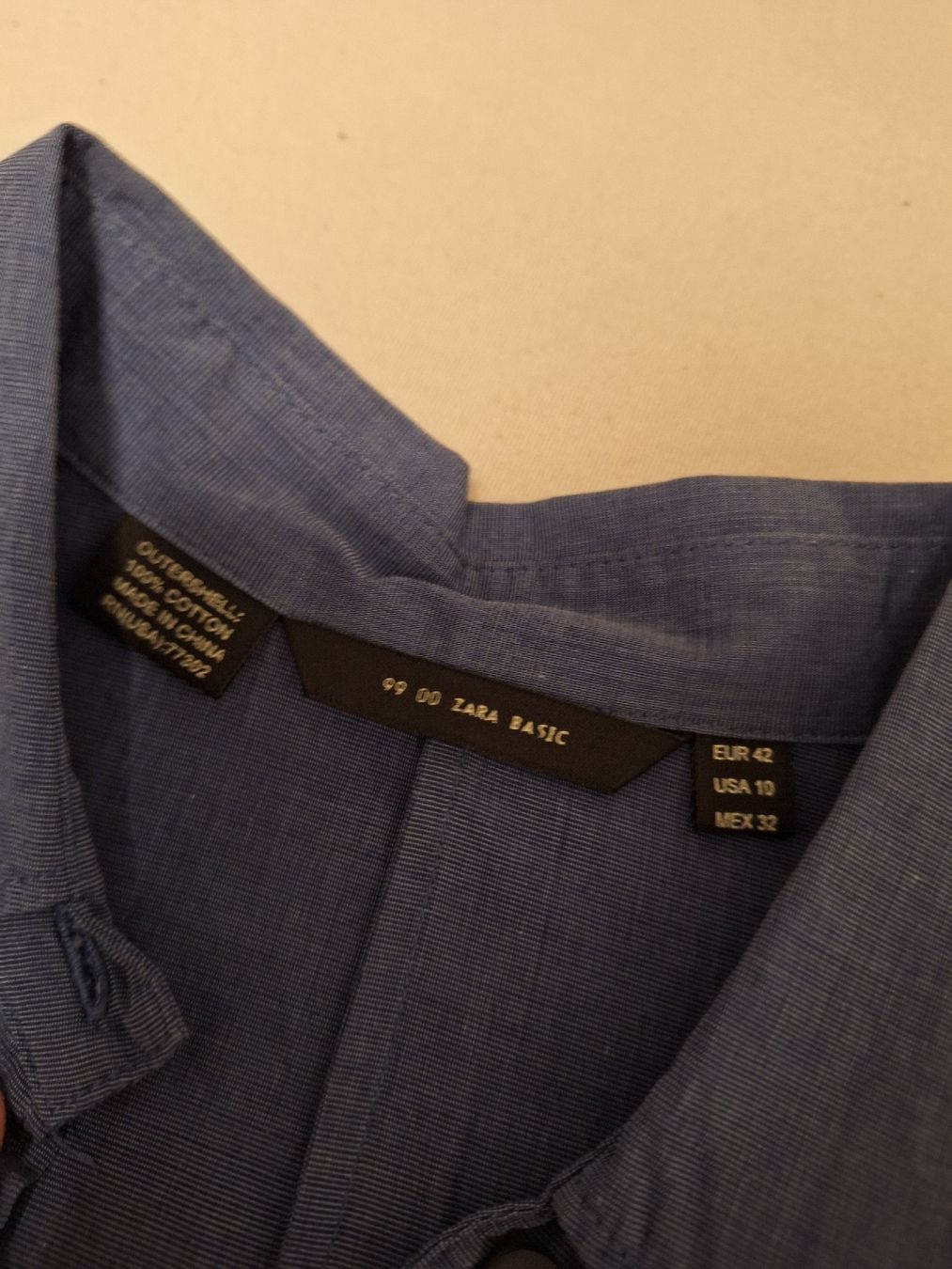 Zara Camicette: Hemd Zara Basic, 100% Baumwolle, Gr.42 – Nuovo (secondo la descrizione) da Regensdorf venduto da Schmim 1
