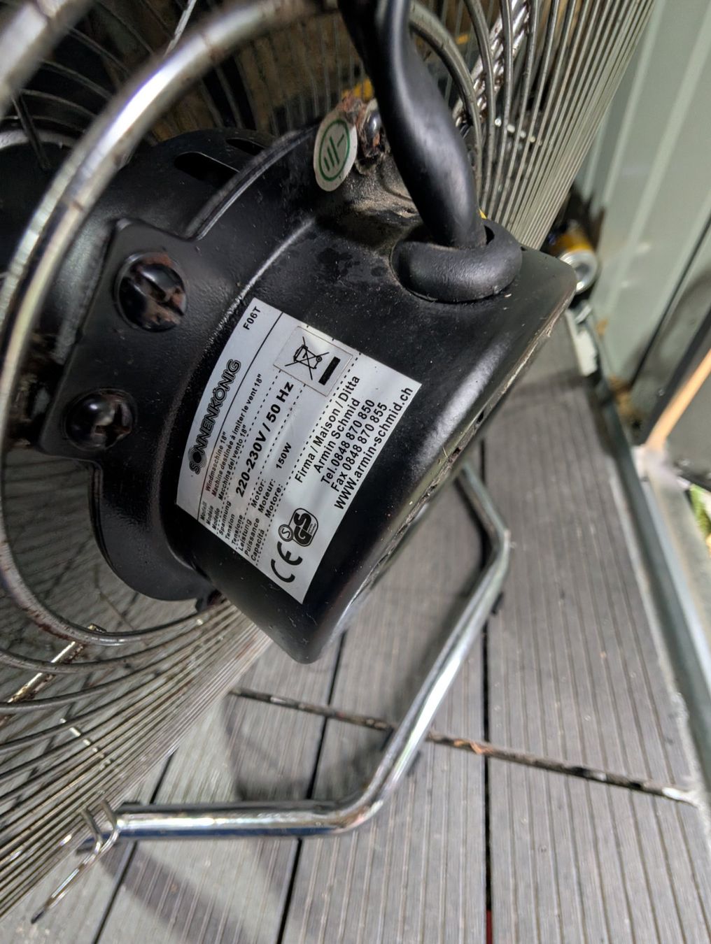 König Ventilatori: Sonnenkönig wind machine 62 dB - 51cm TURBO – Usato da Gisikon venduto da Hardware.passion 1