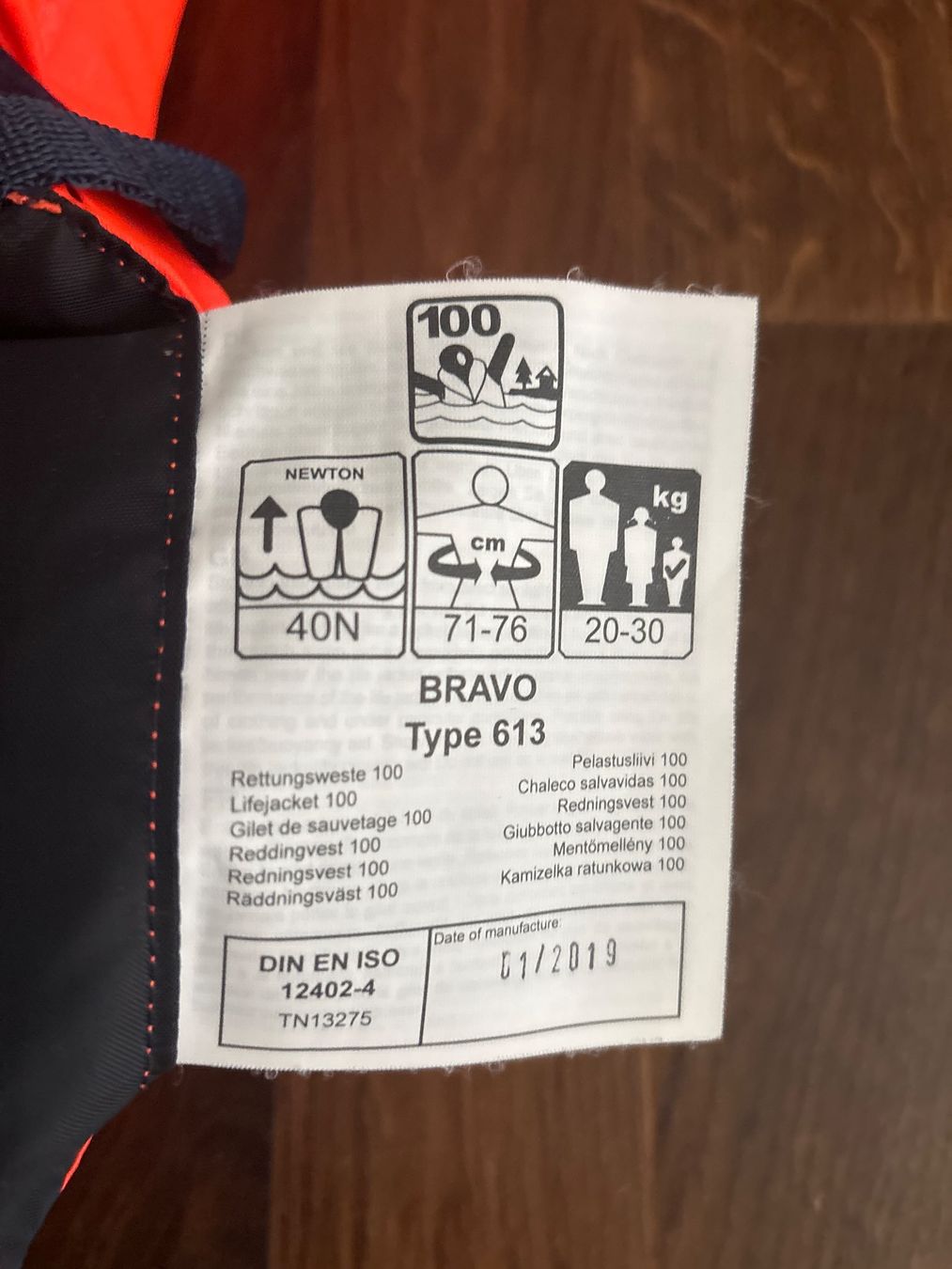 Secumar Giubbotti di salvataggio: Secumar Feststoff Kinderrettungsweste – Usato da Abtwil SG venduto da ellephie 2