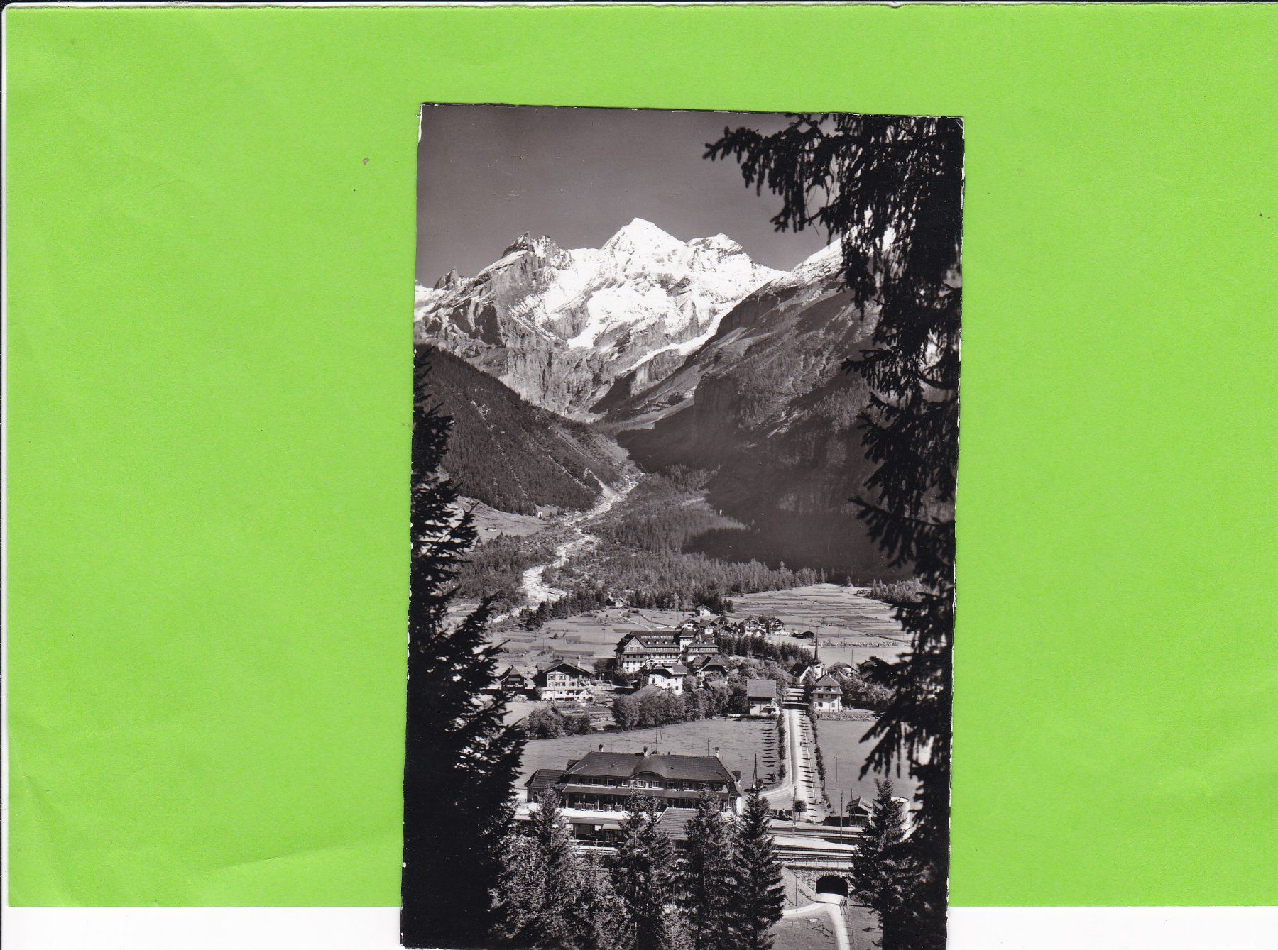 Cartoline postali: Kandersteg mit Blümlisalp, E. Gyger – Usato da St. Peterzell venduto da neckertal
