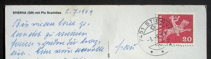 Cartoline postali: STIERVA mit Piz Scalottas – Usato da Jona venduto da philajona 1