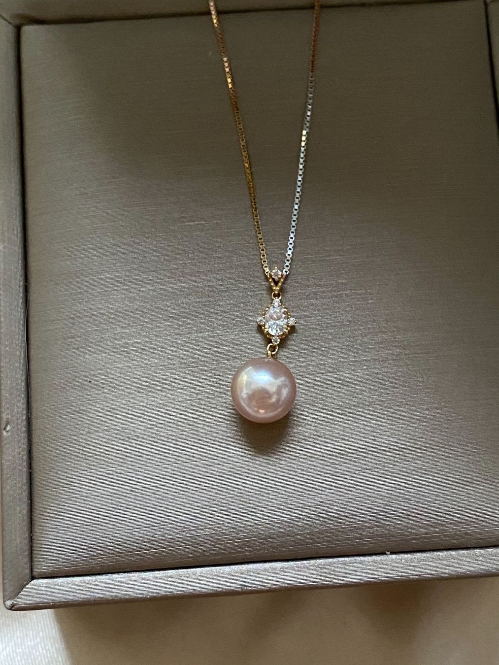 Perle (finte): Süsswasserperlen 14k Gold Anhänger – Nuovo e nell'imballaggio originale da Sarnen venduto da Yingsperlen1 1