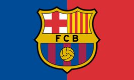 Barcelona Fahne Spanien Flag Messi Camp Nou Pique Ronaldinho
