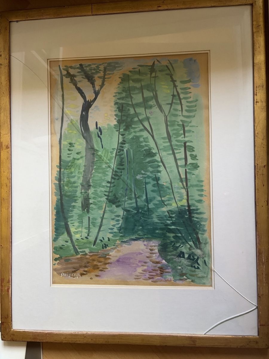 Dipinti: Otto Staiger Waldweg – Usato da Riehen venduto da Sispatty11