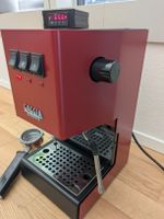 Siebträgermaschine Gaggia Classic, rot mit PID