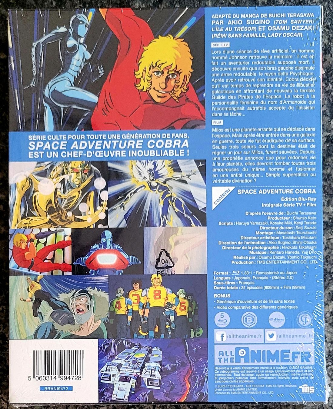 Tutti i DVDs: Cobra - Space Adventure - Blu-Ray - Edition Intégrale – Nuovo (secondo la descrizione) da Montet (Glâne) venduto da KOADA 1